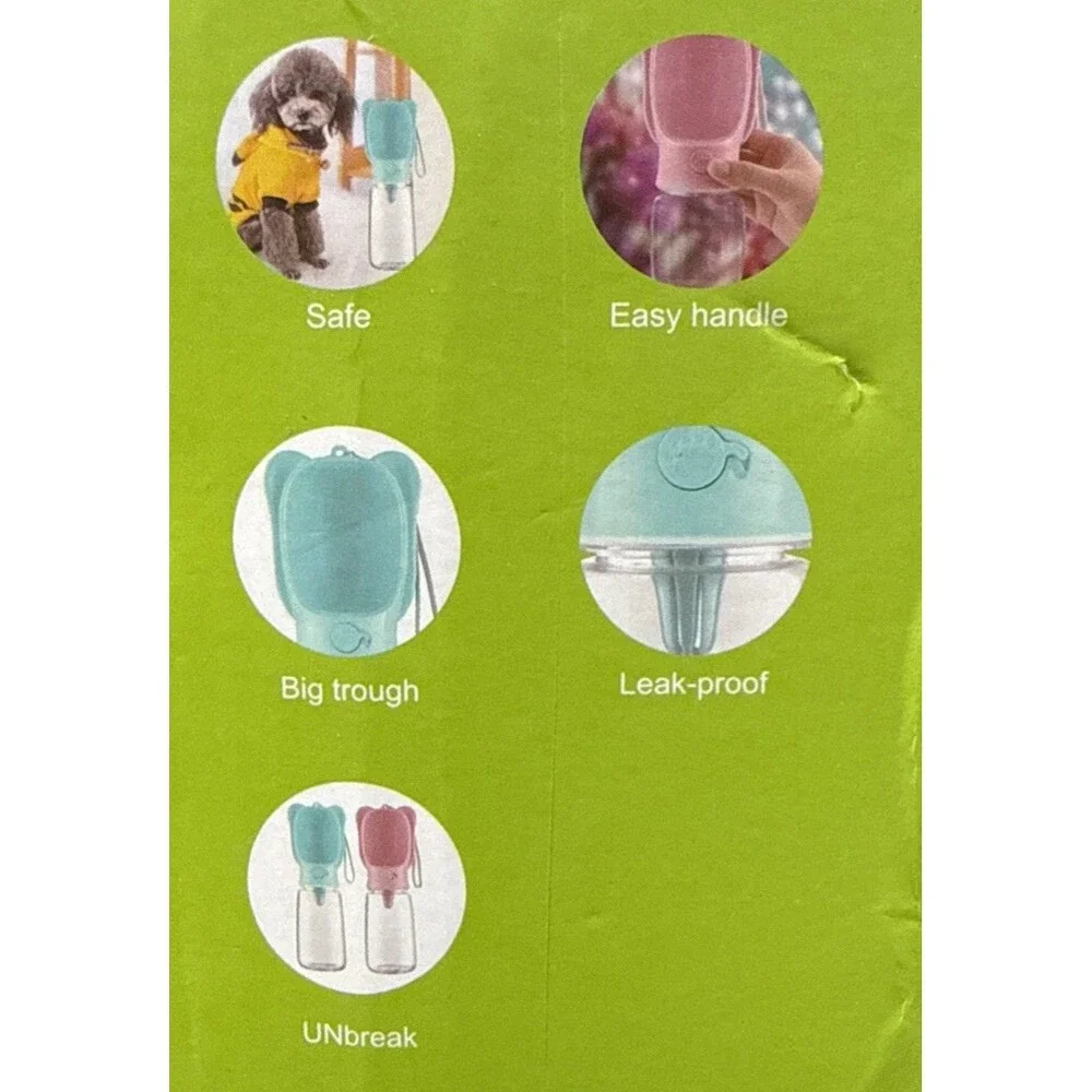 Pet Care Cup Water Bottle, Leak Proof Portable Travel Dog Water Dispenser